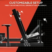 Supllueer 4080 Aluminum Racing Simulator Cockpit Pro Wheel Stand Fit For Logitech GPRO Thrustmaster T300 Fanatec Moza Fanatec. Excluding electronic devices