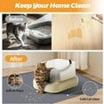 thumbnail image 4 of Cat Litter Mat, Extra Large 51" x 25.6" Silicone Mat Litter Trapping Mat for Scatter Control, Soft on Kitty Paws, Easy to Clean (Dark Grey), 4 of 7