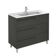 ROYO USA 40" VITALE 3 DRAWER GREY NATURE WITH CERAMIC TOP