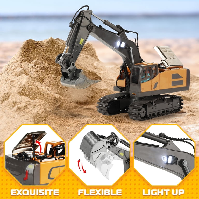 Lictin Remote Control Excavator, 11-Channel RC Construction Toy photo 3