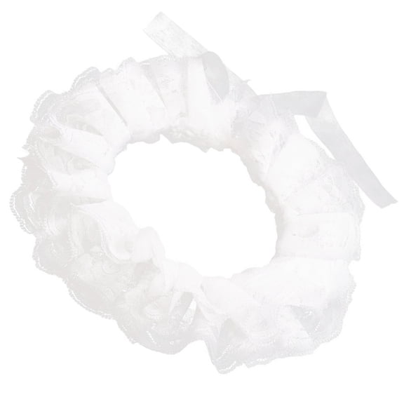 Elizabethan Ruffled Lace False Collar Clown Choker for and Fashion Show