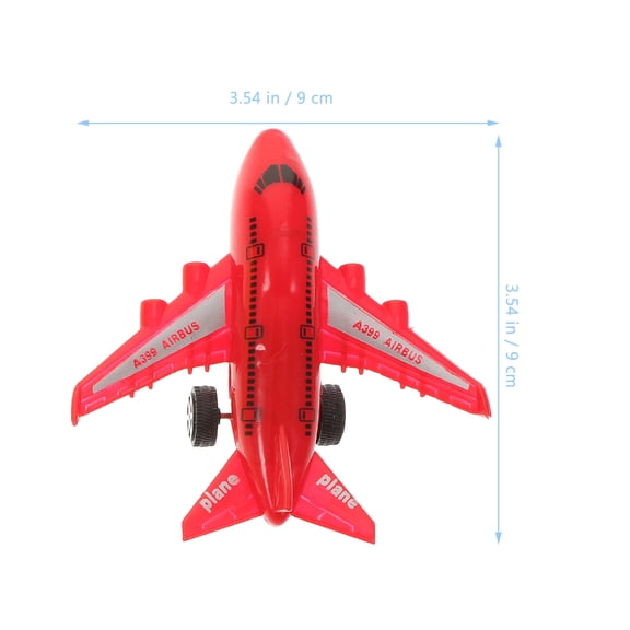 SEWCHICS 6-Piece Assorted Color Plastic Plane Toys for Boys Imaginative Play and Room Decoration