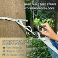 thumbnail image 3 of Hanging Hammock Portable Travel Camping For Outdooor Beach Camping Hiking White Peacock, 3 of 8