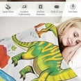 thumbnail image 3 of JEUXUS  Alphabet Dinosaur Throw Blanket for Boys, Dinosaur Blanket for Toddler Boys Kids Warm Throw Blanket Dinosaur for Dinosaur Fans, 3 of 6