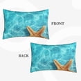 thumbnail image 4 of Fotbe Starfish And Seashell On The Beach 1 Pillow Cases - Envelope Closure - Luxury, Extra Soft, Cooling Pillow Covers - Wrinkle, Fade, Stain Resistant-16"x24", 4 of 8