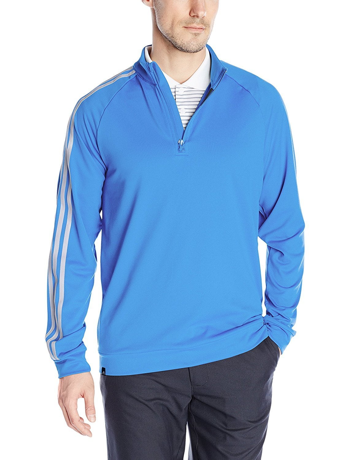 Adidas Golf Men's 3-Stripes 1/4 Zip Layering Top, 3 Color Options - Walmart.com - Walmart.com
