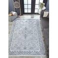 thumbnail image 3 of Tijuana Grey Medallion Polyester Area Rugs for Living Room Washable Rugs Boho Moroccan Area Rug Soft Geometric Bohemian Carpet Distressed Indoor Rug for Bedroom Dining Room Office Nonslip Rug, 3 of 9
