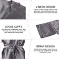 thumbnail image 3 of RENACLIPY Robe Smock Grise Résistante à l'Eau Tissu Antistatique Port Confortable, 3 of 8