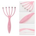 thumbnail image 3 of Unique Bargains 1 Pc Portable Five Claws Head Massager for Home Pink PP, 3 of 5