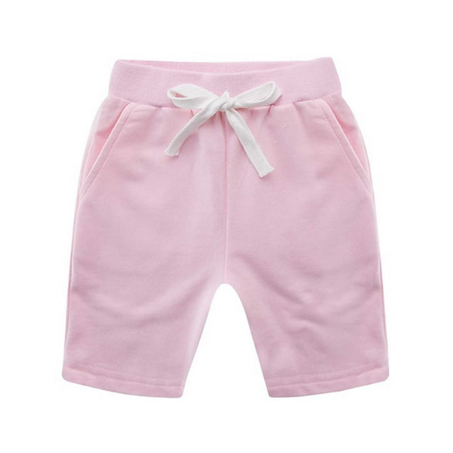 Girls Shorts for Kids and Toddlers – Solid Spring Summer Ruffle Shorts for Girls Boys Clothing
