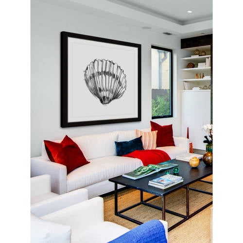 Marmont Hill "Shell Sketch VI" Framed Painting Print