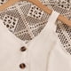 thumbnail image 5 of Conjuntos de camiseta sin mangas con cuello en V para niños, conjunto de dos piezas de chaleco con botones, camisa y vaqueros sin mangas de color liso de verano para niños, top de poliéster para niños, 5 of 9