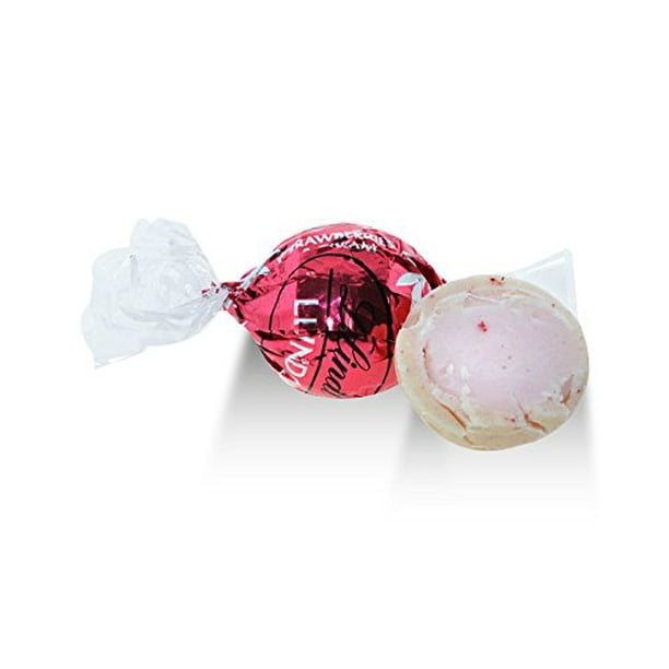 Lindt, White Chocolate Strawberries and Cream LINDOR Truffles (40 Pcs