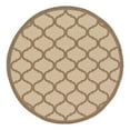 thumbnail image 3 of Unique Loom Outdoor Trellis Collection Area Rug - Moroccan (6' 1" Round Beige and Brown/Beige), 3 of 7