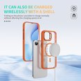 thumbnail image 2 of TECH CIRCLE For iPhone 16e Clear Phone Case 6.1" 2025 with Magnetic Ring and Hidden Foldable Kickstand, Compatible with MagSafe, Slim Lightweiht Protective Transparent Back Cover Case, Orange, 2 of 8