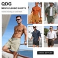 thumbnail image 2 of QDG Men's 7'' Casual Classic Shorts Adjustable Drawstring Waist Comfortable Fit for Daily Wear, 2 of 8