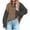 Brown Long Sleeve Tops for Women, variant on Shacket Jackets for Women Casual Comfy Long Sleeve Girls Fall Fashion Tops Western Ethnic Graphic Print Jacket Womens Lapel Collar Button Down Pocket Outwear Black XXL