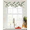 thumbnail image 5 of Tie Up Valance Curtain for Kitchen, Dandelion Flower on Vintage Letter Rod Pocket Short Curtains Adjustable Tie-Up Shade Valances, Watercolor Floral Window Treatment for Bathroom Living Room Bedroom, 5 of 7
