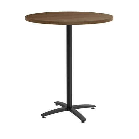 

HITOUCH BUSINESS SERVICES 36 Round Pinnacle Laminate Bistro Height Black Base Table 54804