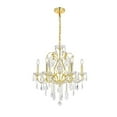 thumbnail image 2 of St. Francis 6 Light Gold Transitional Chandelier Clear Royal Cut Crystal, 2 of 6