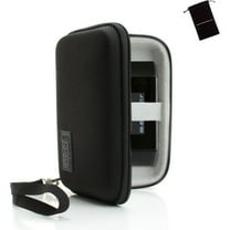 USA GEAR Portable Wi-Fi Mobile Hotspot Carrying Case w/ Wrist Strap & Hard Shell Exterior - Black