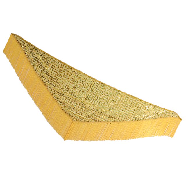 Cinturón con borlas triangulares para danza del vientre, bufanda para la cadera, falda de baile Amarillo