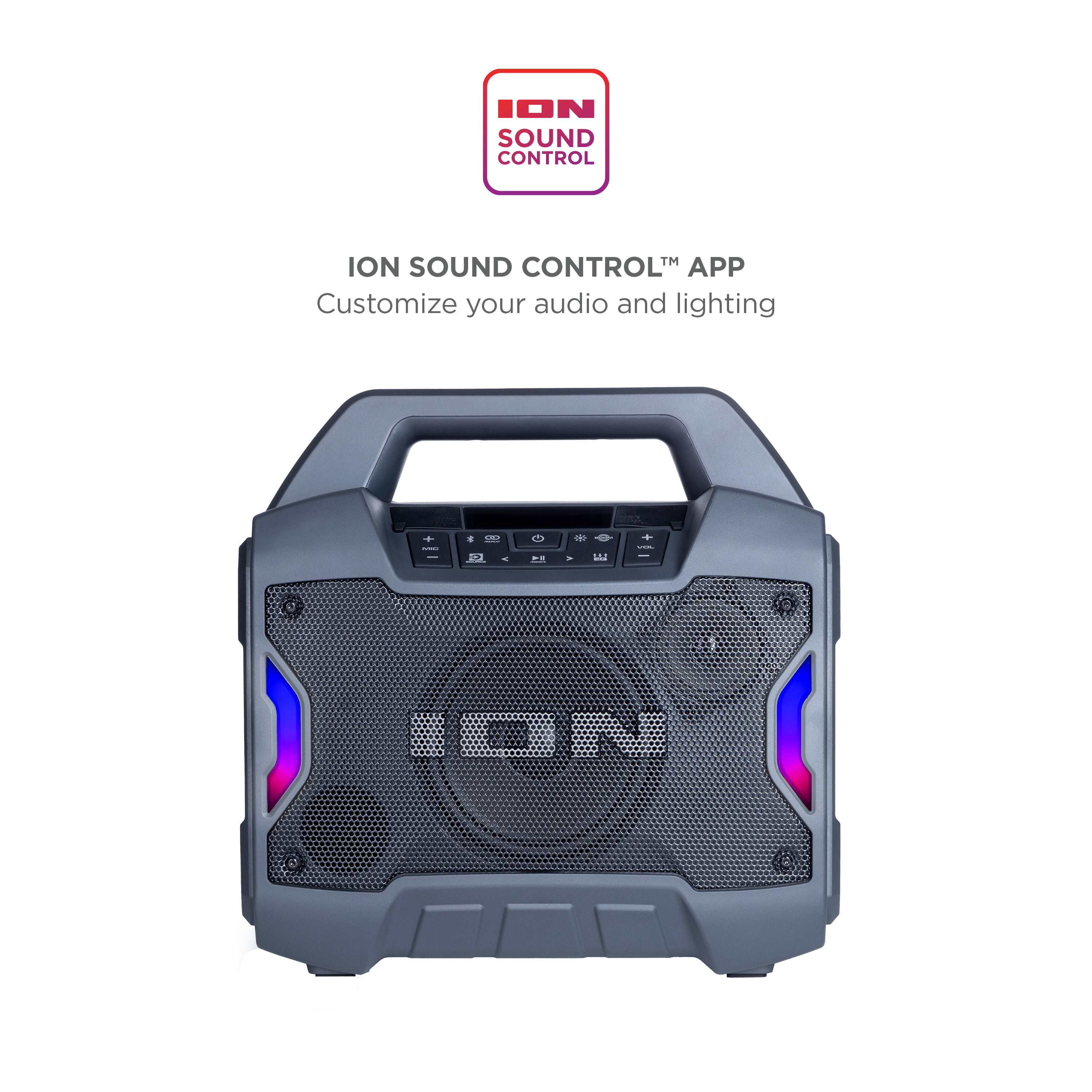 ION Audio Game Day Primetime Portable Rechargeable Speaker with Lights - image 4 of 9