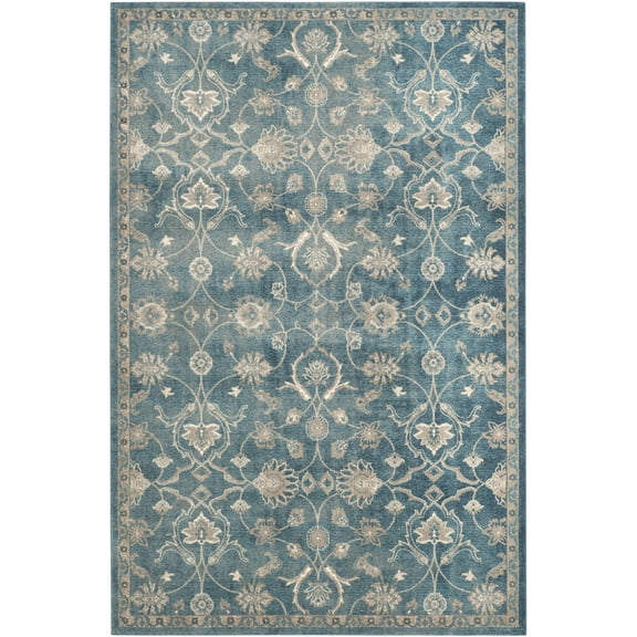 Safavieh SAFAVIEH Sofia Collection SOF386C Blue / Beige Rug