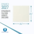 thumbnail image 2 of Dynarex DynaGinate Calcium Alginate Wound Dressing - Sterile, Non-Stick Topical Wound Pads - Absorbent Gel Patches For Moderate To High Exuding Cuts - For Medical & Home Use - 4.25"x 4.25", Box of 10, 2 of 7