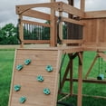 thumbnail image 6 of Backyard Discovery Sterling Point Cedar Wood Swing Set, Slide, Clubhouse, Wooden Bridge, 6 of 11
