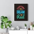 thumbnail image 6 of Inspirational Wall Art  Everything You Dream Is Real Wall Art Motivation Wall Decor for Home Office Gym Inspiring Success Quote Print Ready to Hang Unframed, 6 of 16