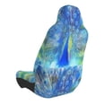 thumbnail image 2 of Wukai Peacock Full Set Car Seat Covers with Soft Padding Universal Auto Front Seats Protector and Cushion Mat, 2 of 5