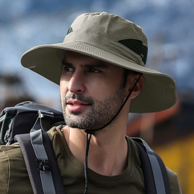 CEHVOM Casquette de Soleil pour Homme, Chapeau de Pêche, Séchage Rapide, Chapeau d'Extérieur, Casquette de Protection UV