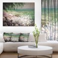 thumbnail image 1 of Rivage Rocheux avec Vagues Blanches - Grande Impression sur Toile de Bord de Mer, 1 of 3