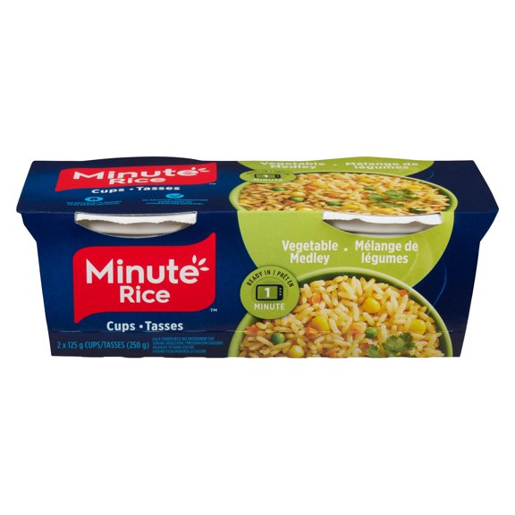 Minute Rice Vegetable Medley Cups 2x125g (250g)