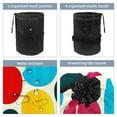 thumbnail image 3 of PhooArto Travel Cosmetic Bags Barrel Makeup Bag, Multifunctional Toiletry Bucket Bags Round Organizer Storage Pocket, Colorful Stones Dots Pattern, 3 of 6