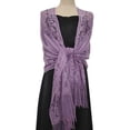 thumbnail image 3 of Cheers.US Womens Floral Lace Mesh Party Prom Wedding Shawl Scarf with Fringe, 3 of 4