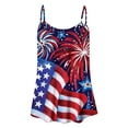 thumbnail image 3 of LYXSSBYX Tank Top for Women Clearance Women's Fashion Printed Vest Sleeveless Blouse Rond-neck Suspenders Tops, 3 of 4