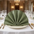 thumbnail image 3 of REGALWOVEN Pack of 6 Cotton Cloth Napkins - Washable and Reusable for Restaurant, Weddings, Events, and Parties Moss Green 18x18inch, 3 of 6
