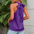 thumbnail image 7 of enyan Women's Tank Tops,Women's Padded Square Neck Tank Tops Summer Double Layer Basic Sleeveless Tank Shirts Built in Bra,Purple,3XL, 7 of 7