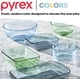 thumbnail image 5 of Juego de recipientes para almacenamiento de alimentos, vidrio tintado Pyrex Colors, paquete de 6, 5 of 6