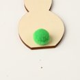 thumbnail image 3 of Monstrate 5 piezas de madera de conejo exquisitas decoraciones de Pascua estilo Simple Scrapbooking manualidades cumpleaños DIY Kits para Type3 NO3, 3 of 6