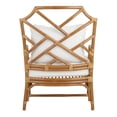 thumbnail image 5 of New Pacific Direct Kara 17.5" Rattan and Cotton Accent Arm Chair in Canary Brown, 5 of 9