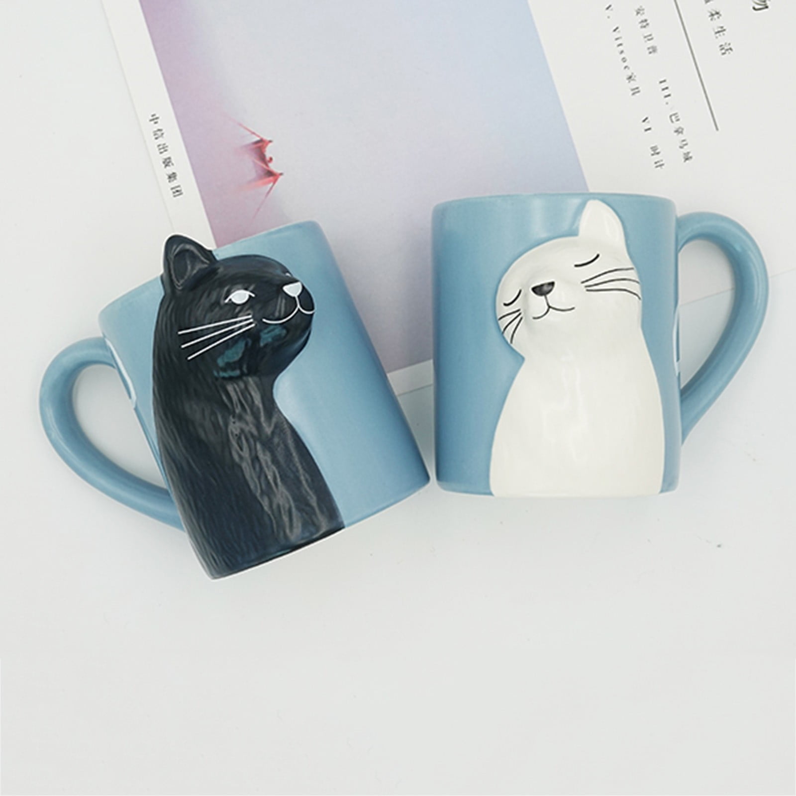 Karaca Fancy Cat 2-Person Coffee Cup Set