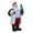 A, variant on Opvise Christmas Santa Claus Figurine Miniature Resin Santa Ornament with Gift Bag for Holiday Indoor Home Tabletop Decor