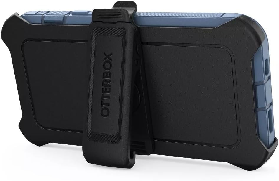 OtterBox iPhone 15, iPhone 14, & iPhone 13 (Only) Defender Series Pro Case - Baby Blue Jeans (Blue) - Screenless - Rugged & Durable - with Port Protection - Holster Clip Includes - Non-Retail Packagi