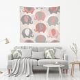 thumbnail image 6 of Cute Colorful Elephants Tapestry Wall Hanging Tapestries Happy Colorful Hippie Psychedelic Art Polyester Carpet Wall Decorative for Living Room Bedroom 90x60inch Home Decor Gifts, 6 of 7