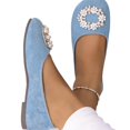 thumbnail image 5 of Willtoo Women's Ballet Flats, Round Toe Comfortable Flat Shoes, Slip‑On Non-Slip Summer Breathable Loafers Soft Sole Dress Casual Walking Shoes for Daily Party Office Wear, 5 of 5