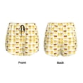 thumbnail image 3 of Balery Cute Yellow Duck Pattern Women's Running Shorts with Liner 2 Pockets Elastic Workout Athletic Gym Yoga Shorts-Medium, 3 of 7