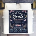 thumbnail image 6 of Bestie Gifts for Women - Best Friend Blanket Gift 60 x 50 Inch - Bestie Gift on Mothers Day, Best Friend Happy Birthday Gifts - Friendship Flannel Throw Blanket Thinking of You Far Away Gifts, 6 of 6